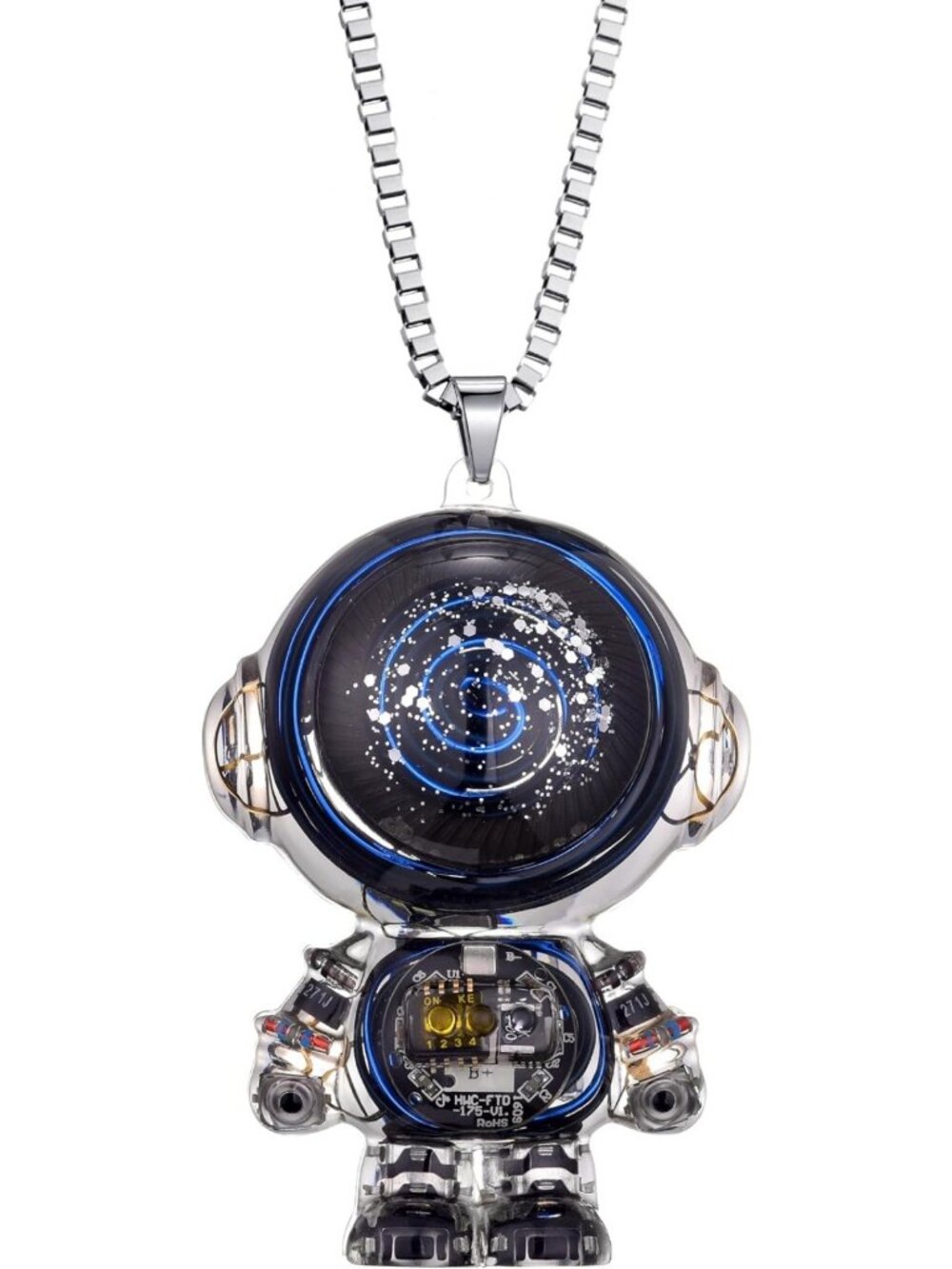 Unique Big Astronaut Pendant Necklace | Eco-Friendly Steampunk Jewelry for All